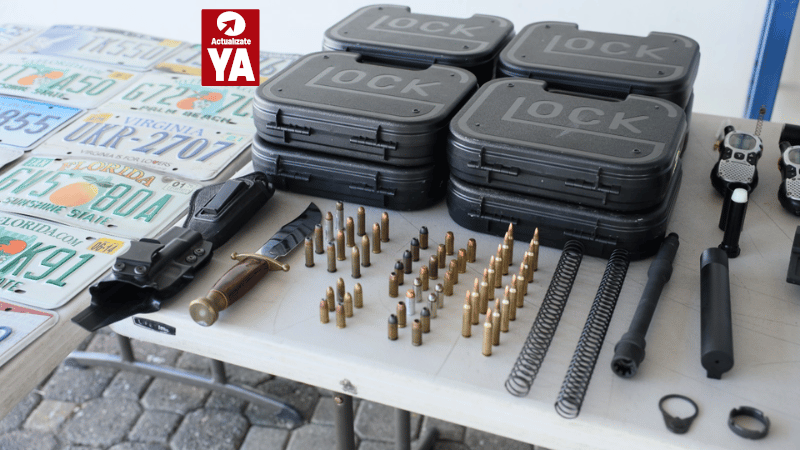 Dintel y Ministerio Público desmantelan red de tráfico internacional de armas en Baní - Imagen