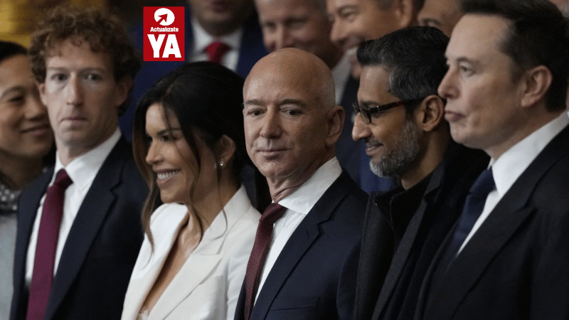 Las Grandes Fortunas que Acompañaron a Trump en su Juramentación Sufren Fuertes Pérdidas Patrimoniales - Imagen